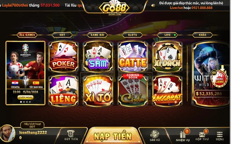 Catte Go88 là một thể loại game bài mới lạ