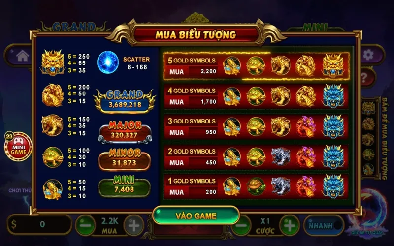 Kho báu tứ linh tại Go88 là một thể loại game có cách chơi đơn giản