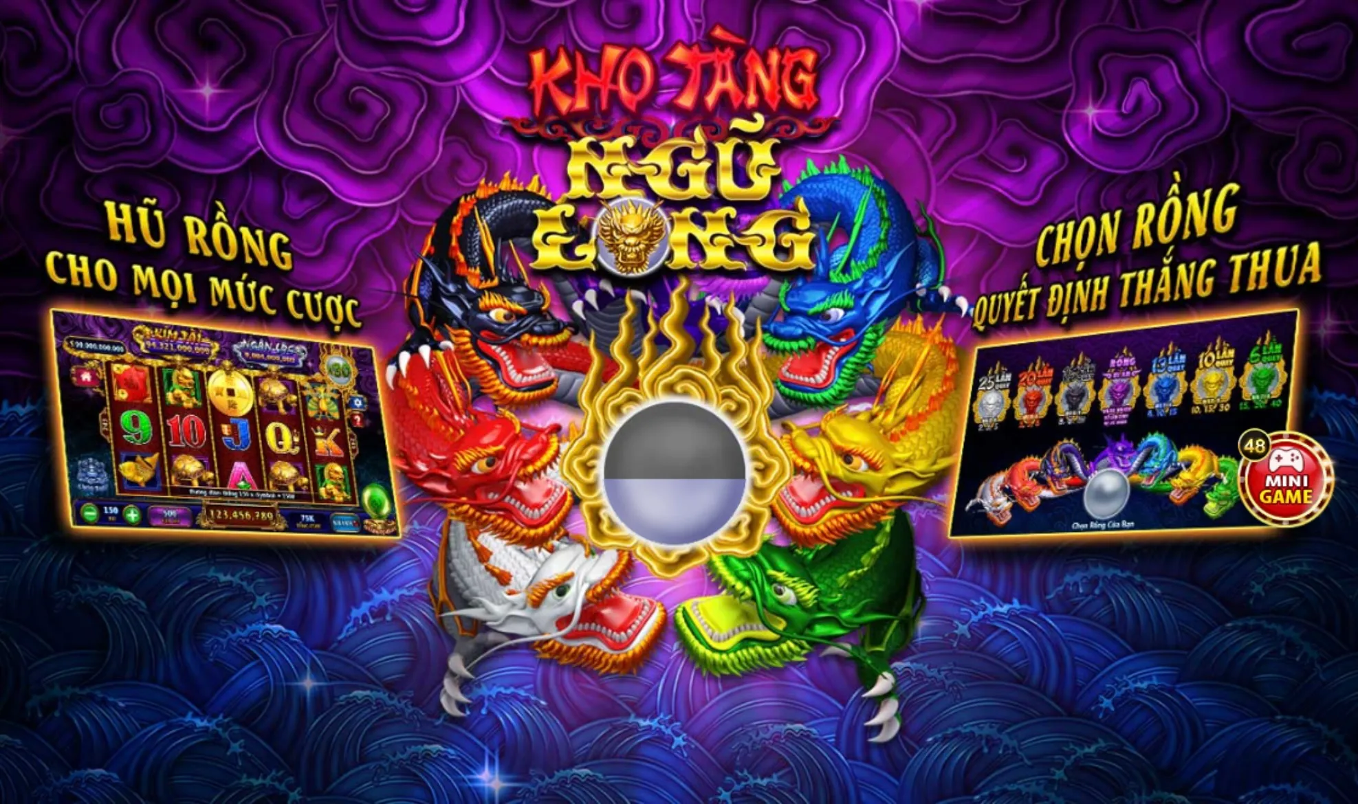 Kho tàng ngũ long Go88 là một thể loại game nổ hũ được đánh giá cao