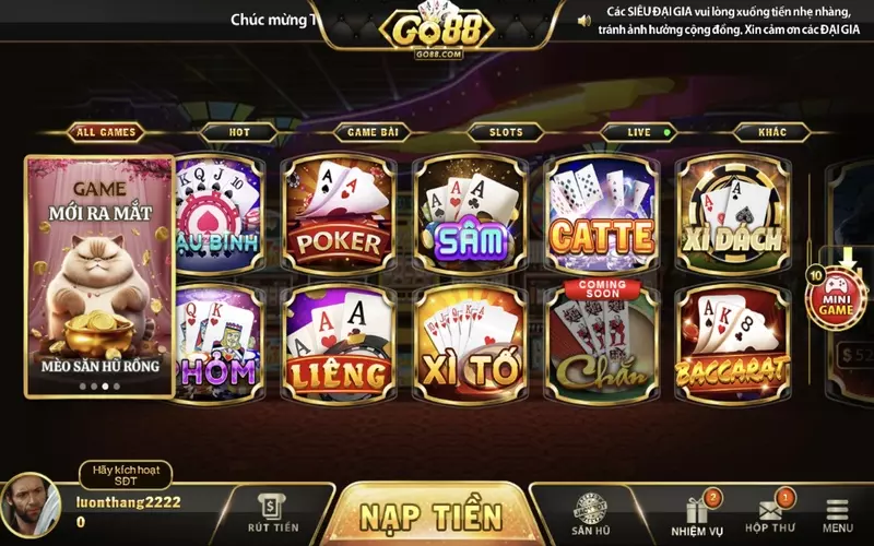 Sâm tại Go88 là một thể loại game bài rất nổi tiếng 