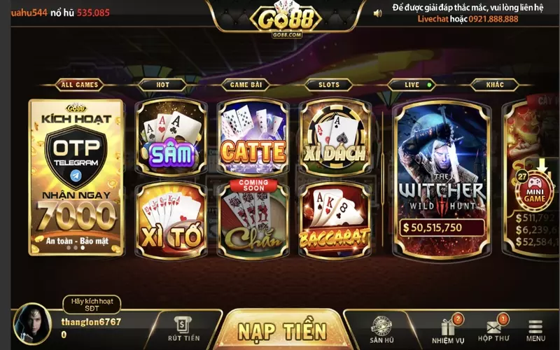 Baccarat tại Go88 là một thể loại game bài rất hấp dẫn