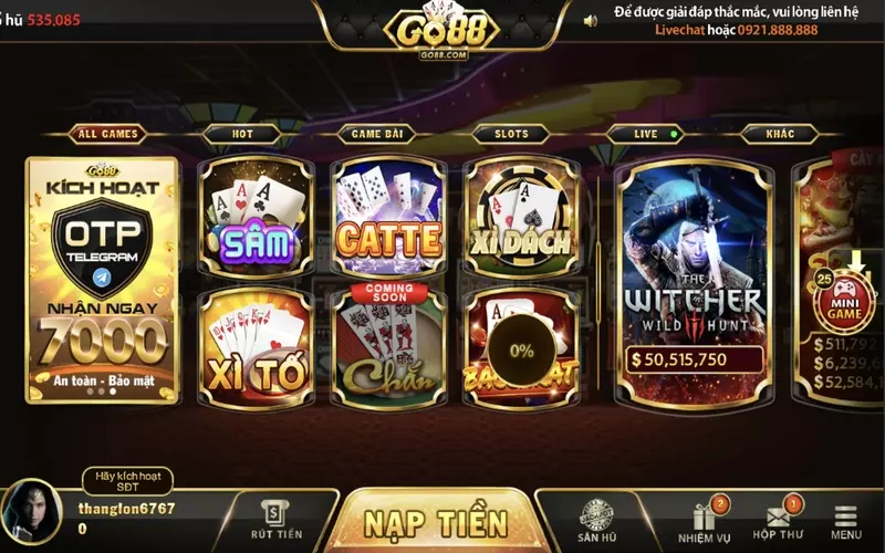 Baccarat tại Go88 là trò chơi cá cược được đánh giá rất cao