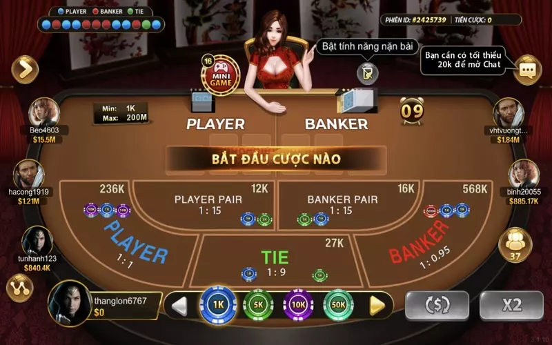 Baccarat tại Go88 là trò chơi cá cược rất hấp dẫn