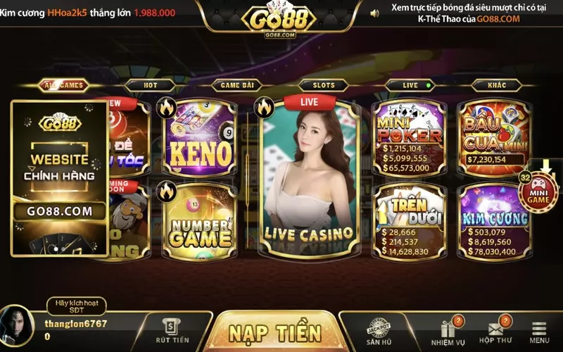 Game bầu cua Go88 chắc chắn là trò chơi mà cược thủ không nên bỏ qua