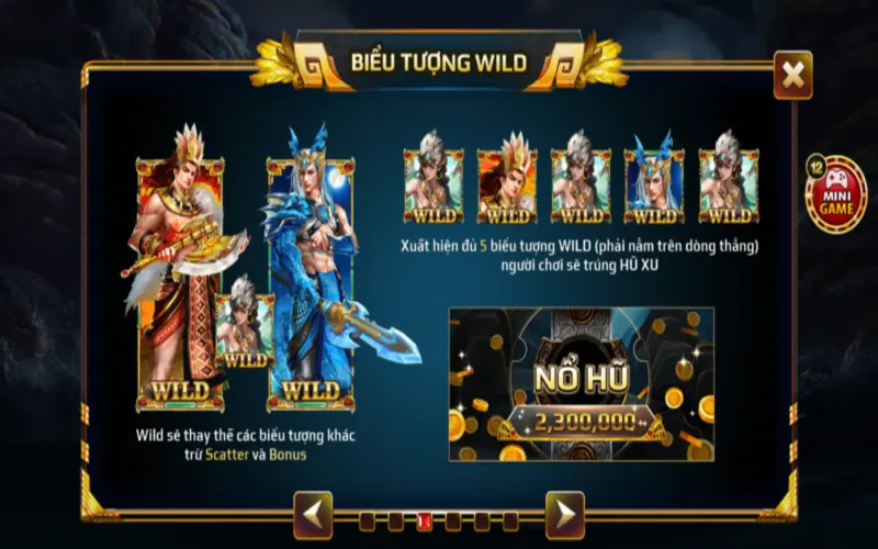 Sơn Tinh Thuỷ Tinh Go88 là game cá cược lấy cảm hứng dân gian