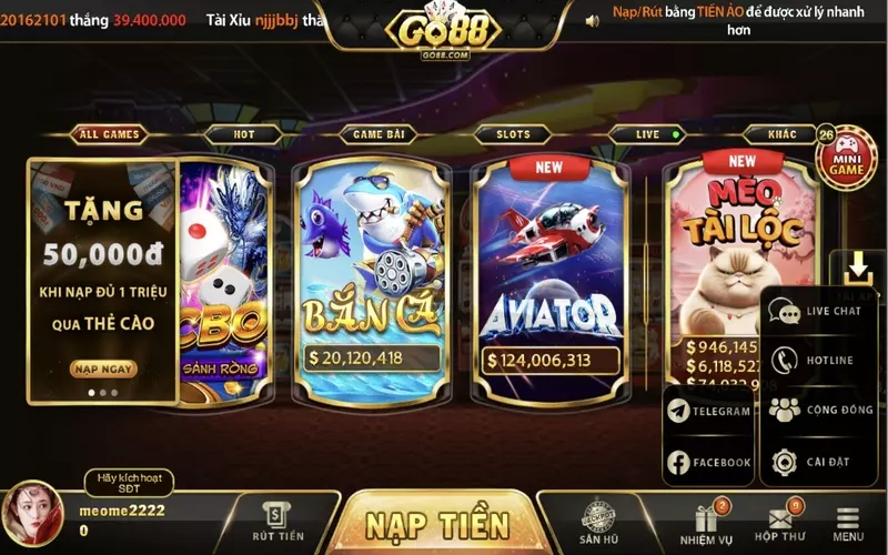 Có rất nhiều cách khác nhau để liên hệ với nhân viên của nhà game Go88