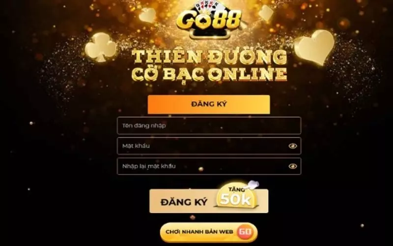 Đăng nhập tài khoản cá cược tại Go88 phù hợp với mọi hội viên