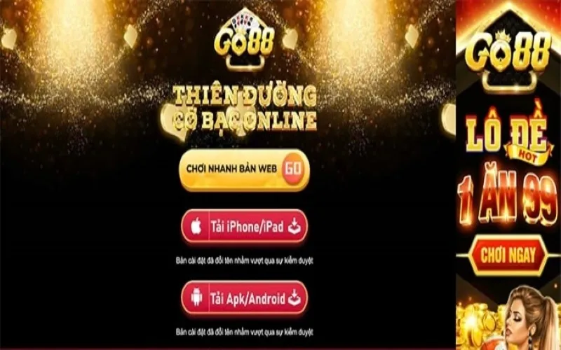 Tải app Go88 trên điện thoại sử dụng hệ điều hành Android là khá đơn giản